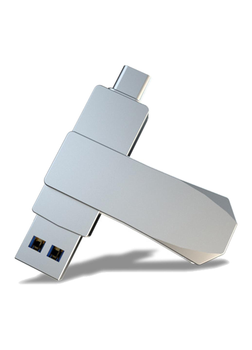 Флеш память USB Shengkewei OTG-S23-256 256GB USB 3.2 + Type-C Silver