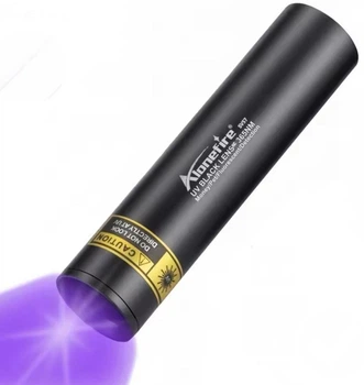 Ультрафіолетовий Ліхтар AloneFire SV57 UV 365NM Акумуляторний Перезаряжаємий для перевірки слідів крові та грошей Black