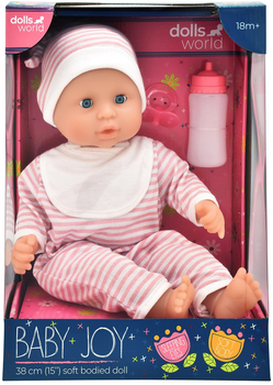 Лялька Dolls World Baby Joy одягнена в смужку висотою 38 см (5018621783108)