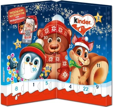 Адвент-календар настыльний Кіндер Kinder Mix (звірята), 113 г