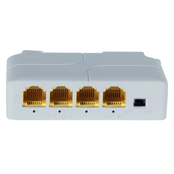 Екстендер PoE Gigabit 3 Port 10/100/1000M 802.3af/at PTZ, 1 POE in, 3 POE out