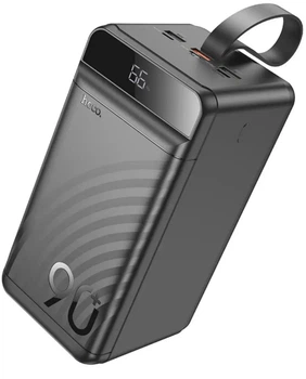 Павербанк PowerBank с быстрой зарядкой HOCO J123D 90000mAh |3USB/Type-C, QC22.5W+PD20W| Черный