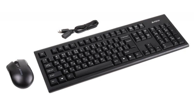 Комплект беспроводной A4 Tech 3000N, V-Track, клавиатура+мышь, черный