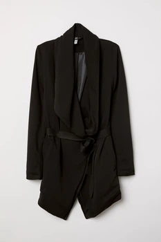 Пальто H&M 36 черный 6474838