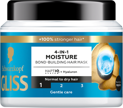 Маска для волосся Gliss Kur Moisture 4 in 1 зволожувальна 400 мл (9000101726213)