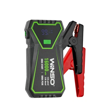 Бустер для запуска двигателя Winso Jump Starter 300A 600A 16000mAh пусковое устройство для авто зарядное устройство (1LO-TH_11C)