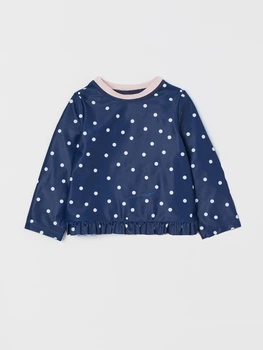 Жіночий лонгслів для плавання H&M 74 80см темно синій горох 27058321611