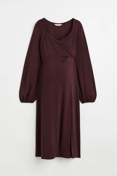 Платье для беременных H&M L сливовый 20101109396
