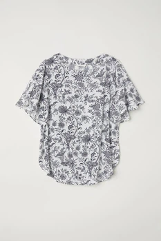 Блуза H&M 32 білий візерунок 712622314