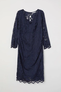 Платье для беременных H&M S темно синий 812637073