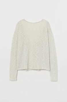 Джемпер H&M M світло бежевий меланж 2812712698