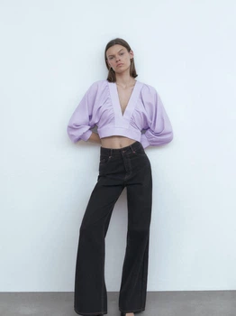 Блуза Zara S бузковий 9878165612