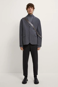 Брюки Zara 36 черный меланж 0706296801