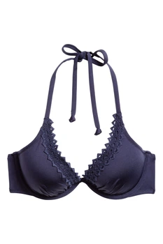 Купальний ліф H&M 80A темно синій 412497146
