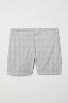 Шорти H&M 44 світло сірий клітина 7076529998