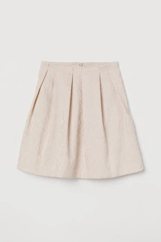 Юбка H&M 32 светло бежевый 1811749738