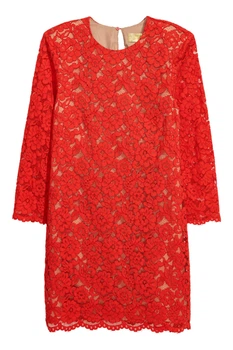 Платье H&M 36 красный 212610601