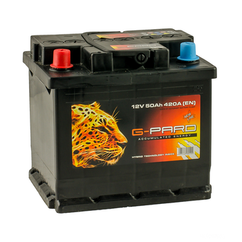 Акумулятор G-Pard 50 Ah/12V "1" (+ слева)
