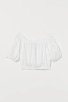Блуза H&M M белый 2106877715