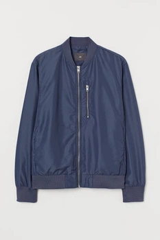 Бомбер H&M M синій 907602673
