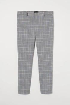 Брюки H&M 29 серо черный клетка 1007967497