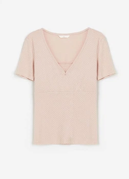 Футболка для кормящих H&M L пудра 10091116423