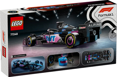 Конструктор LEGO Speed Champions Болід F1 BWT Alpine Team A524 258 елементів (77248)