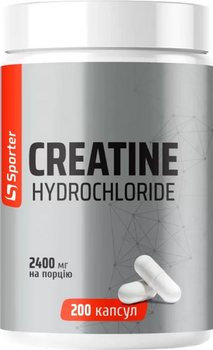 Креатин Sporter Creatine Hydrochloride 200 капсул (4820249723579)