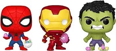 Zestaw figurek Funko Carrot Pocket Pop Marvel Spider-Man Hulk Iron Man 4 cm 3 szt (889698771689)