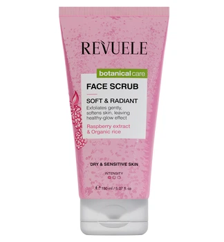 Скраб для сухой и чувствительной кожи лица Revuele Botanical Care Soft & Radiant Face Scrub 150 мл