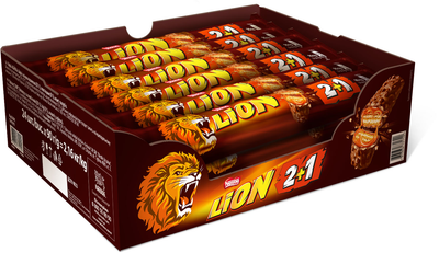 Упаковка батончиків Lion Кінг 2+1 90 г х 24 шт (7613036731720)