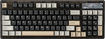Игровая клавиатура YUNZII Keynovo IF98 / Механическая / Brown Switch / RGB подсветка / UKR / Black Б/В