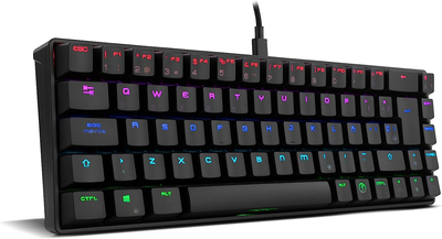 Игровая беспроводная клавиатура Ozone OZTACTICALSP / Механическая / Outemu Red Switch / RGB подсветка / UKR / Black