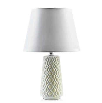 Лампа керамічна настільна Flora Leti Silver 35 см. 36055