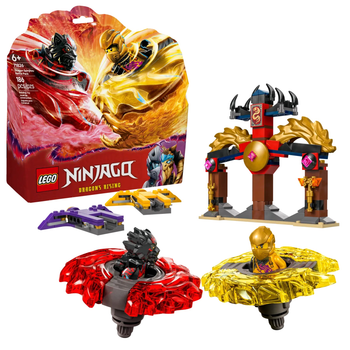 Конструктор LEGO Ninjago Бойовий набір дракона Спін-джитсу 186 елементів (71826)