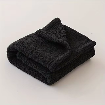 Плед-одеяло для детей Derby Calming Blankets Fluffy Premium Fleece, Черный 60х80 см