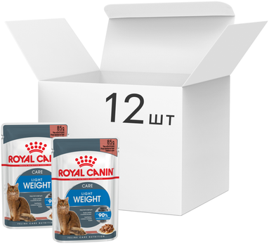 Вологий корм Royal Canin Ultra Light у соусі для котів від 1 року схильних до надмірної ваги