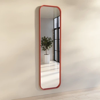 Настенное зеркало Fenster Монако Красное 156x46x4