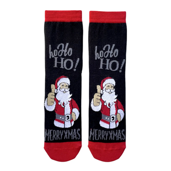 Шкарпетки Новорічні чоловічі з індійської бавовни "Merry XMas" (113059) 41-43