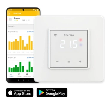 Терморегулятор Terneo SX Wi-Fi білий