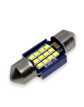 Світлодіодна лампа C5W Festoon 12SMD 2016 12V 31мм з обманкою Біле світло (31490)