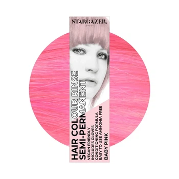 Краска для волос Розовая Stargazer Semi-permanent hair colour Baby Pink 70 мл