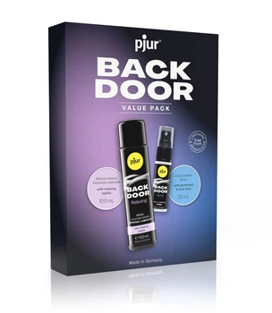 Подарунок набір pjur BACK DOOR Value Pack: Лубрикант силіконовий, 100 мл та розслаблювальний спрей 20