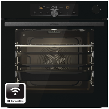Духова шафа Gorenje електрична 77л A+ пар дисплей чорний (BSA6747A04BGWI)