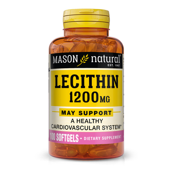 Натуральна добавка Mason Natural Lecithin 1200 mg, 100 капсул