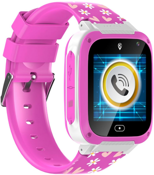 Детские смарт-часы KiDiZ Watch Love с функцией SOS Розовый (5906667575729)