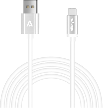 Kabel alkaya Speed Flex USB-A - USB-C 1m. White (CL-60025)