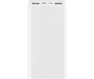 УМБ повербанк Xiaomi Mi Power Bank 3 20000 mAh USB-C 18W PLM18ZM White