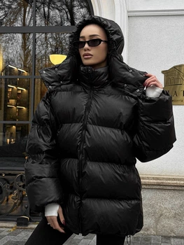 Пуховик Jadone Fashion Тайм ONE SIZE чёрный