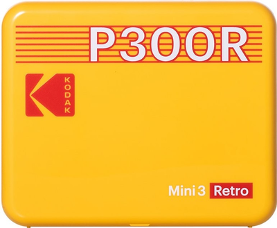 Фотопринтер Kodak Mini 3 Retro Yellow 3 x 3 + 60 аркушів (0192143003373)